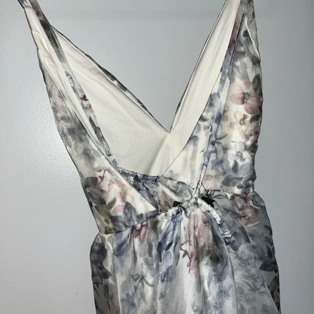 Lulu's Chiffon Floral Maxi Dress - Picture 6 of 7